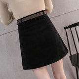 Button Up Skirt-Skirt-Air Halo Fashions
