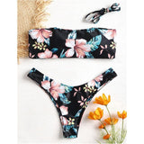Floral Convertable Bikini-Swimwear-Air Halo Fashions