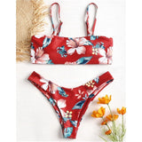 Floral Convertable Bikini-Swimwear-Air Halo Fashions