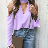 Open-Shoulder Blouse-Top-Air Halo Fashions