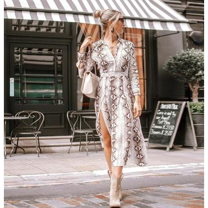 Topshop snake print hot sale midi dress