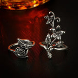 Rose Ring Set-Jewellery-Air Halo Fashions